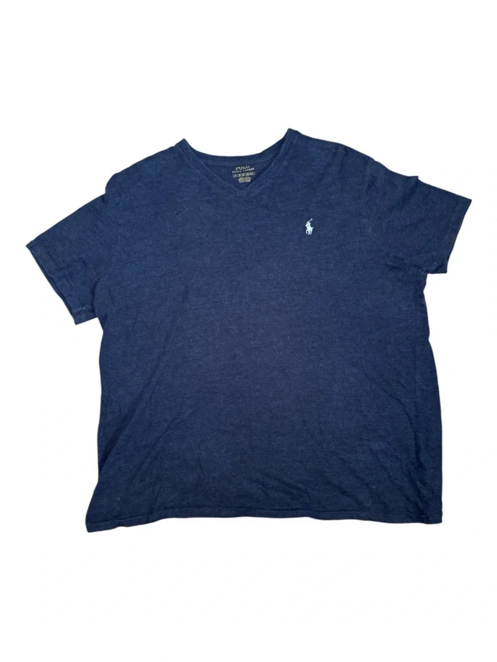 Polo Ralph Lauren Heather Navy V-Neck Tee XL SOFT